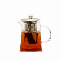 Чайник из жаропрочного стекла "Версаль" с заварочной колбой из металла (750 мл)