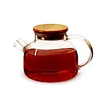 Чайник из жаропрочного стекла "Бочонок" (900 мл)