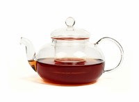 Чайник из жаропрочного стекла "Смородина" с заварочной колбой (900 мл)