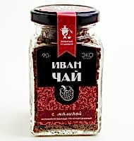 Иван-чай с малиной в банке (гранул.)