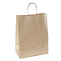 Пакет крафтовый без печати с ручками (большой)